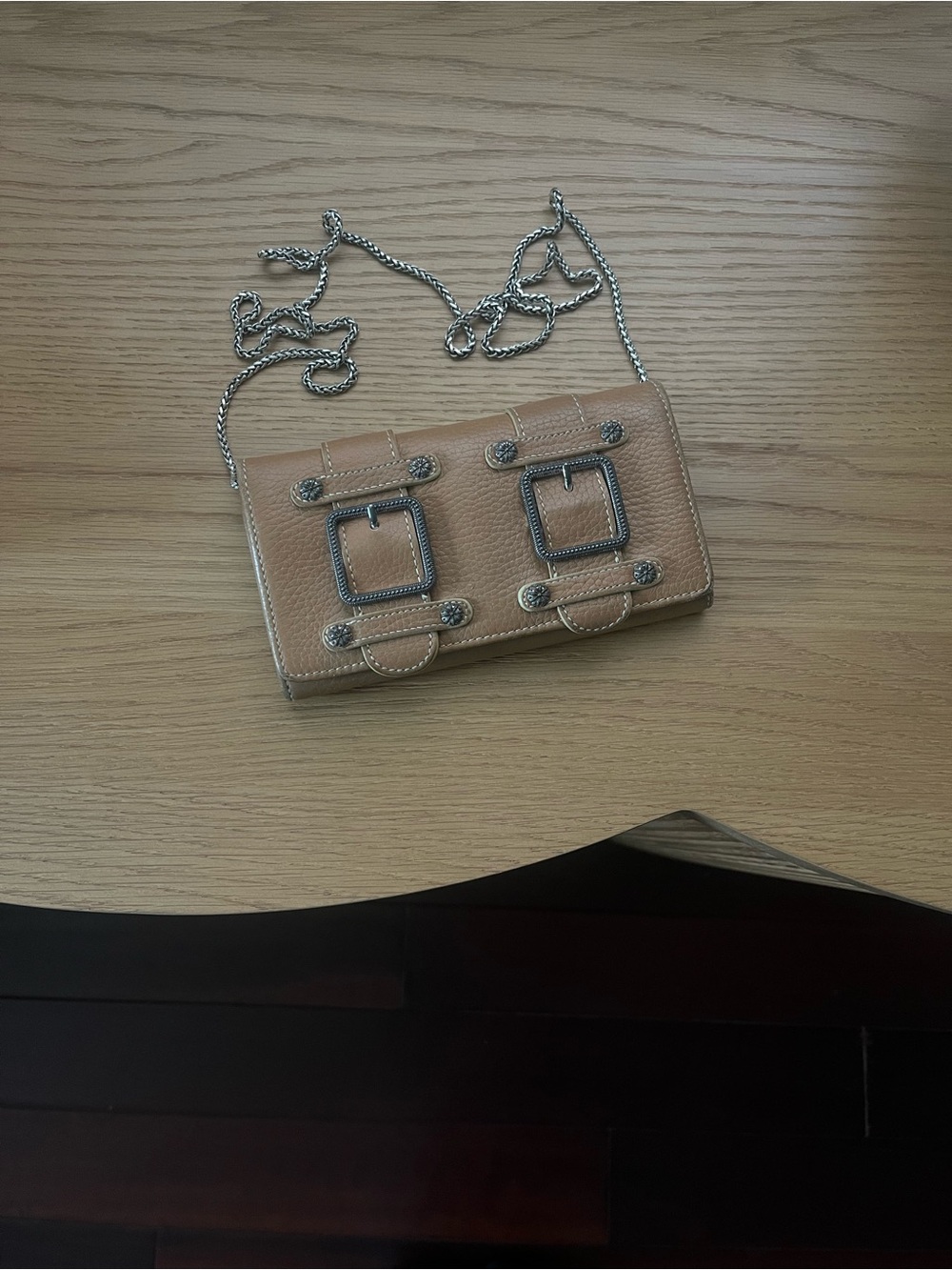 BRIGHTON Leather Chain Crossbody Bag